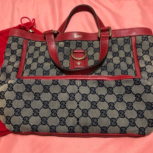 Authentic Gucci GG Jacquard Abbey tote bag - Picture 6 of 8